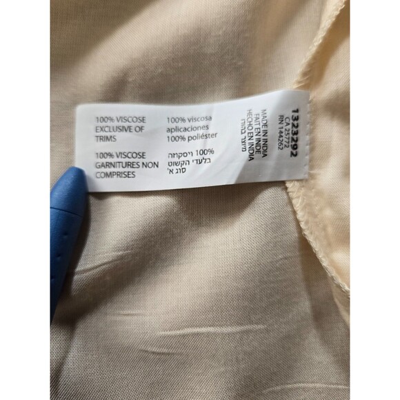 Amanda Green Womens XL Floral Embroidered Boho Open Front Blouse New - Picture 7 of 9